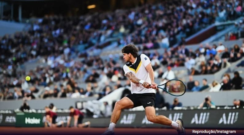 Thiago Wild é eliminado em Roland Garros pelo argentino Tomás Etcheverry